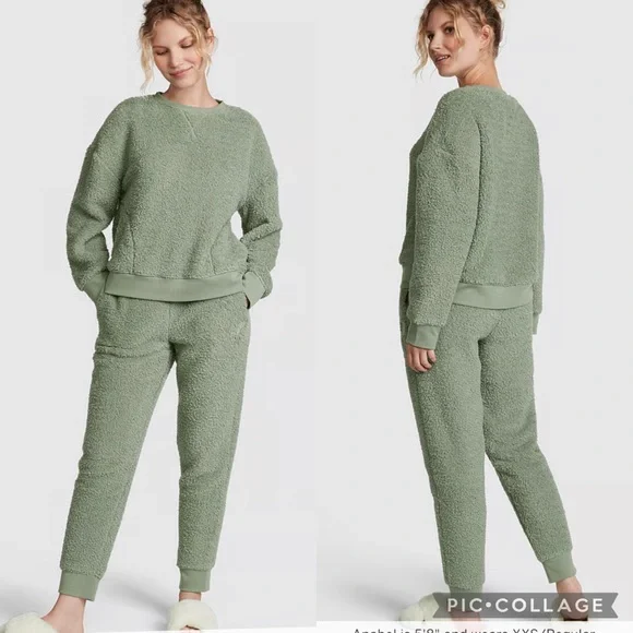 Victoria secret cozy jogger pj set hotsell